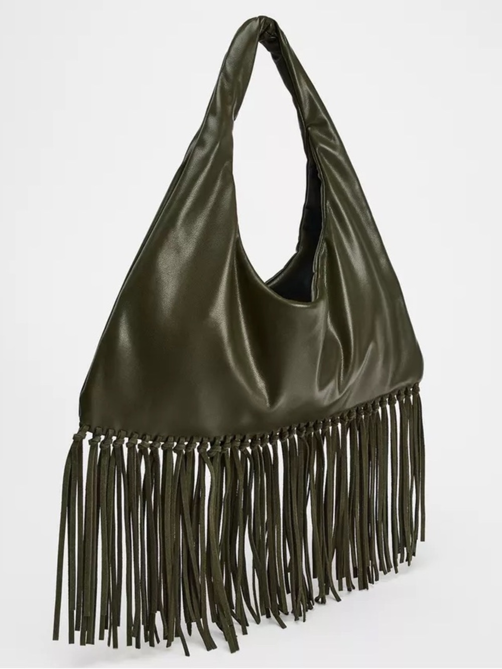 Zara leather fringe bag - Picture 4 of 9